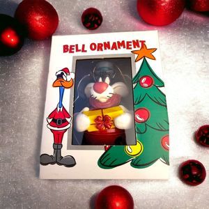 Vintage 1995 Sylvester The Cat WB Looney Tunes BAH HUMBUG Ornament IOB